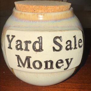 Tumbleweed Pottery Yard Sale Money Jar